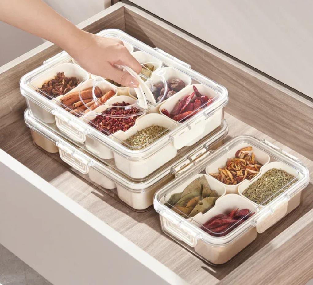 Masala Tray Set With Lid