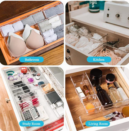 4 Pcs Acrylic Organizer Set