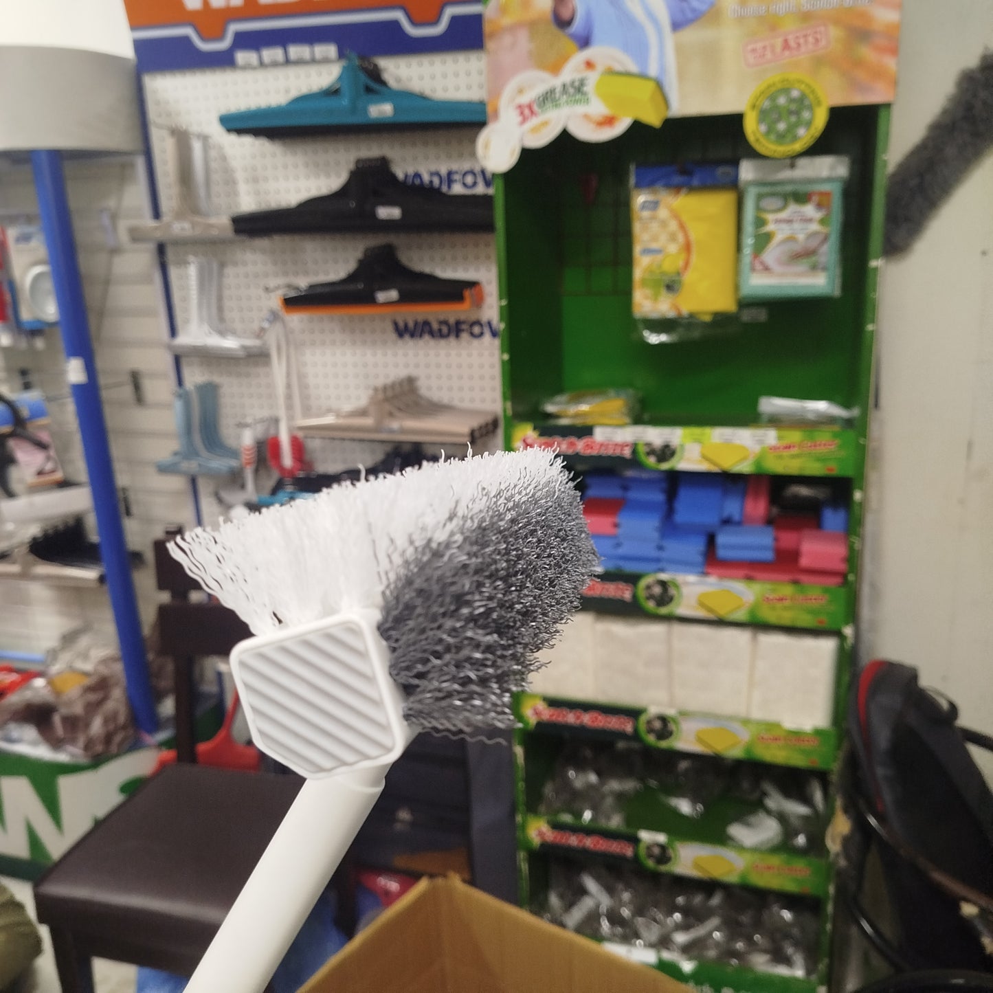 V Shape Bathroom Corner Brush -