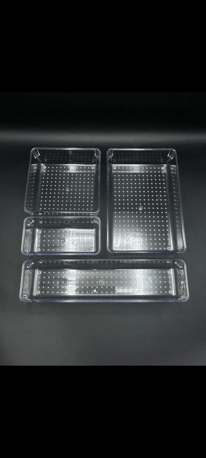 4 Pcs Acrylic Organizer Set