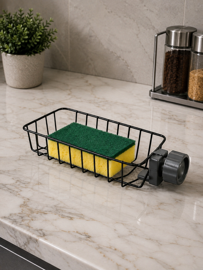 Kitchen Faucet Rack - Black Coated